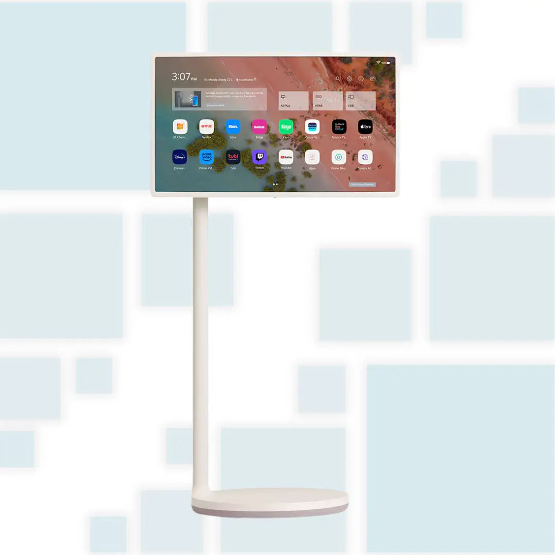 DomoVision™ – Mobiler Smart-TV mit Standfuß